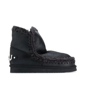 Mou Boots- rhinestone-logo boots, size EU 37 / Size 6!